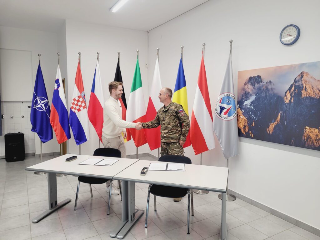 Driving Innovation in Mountain Warfare: NATO MW COE and AUXSYS sign Letter of Cooperation